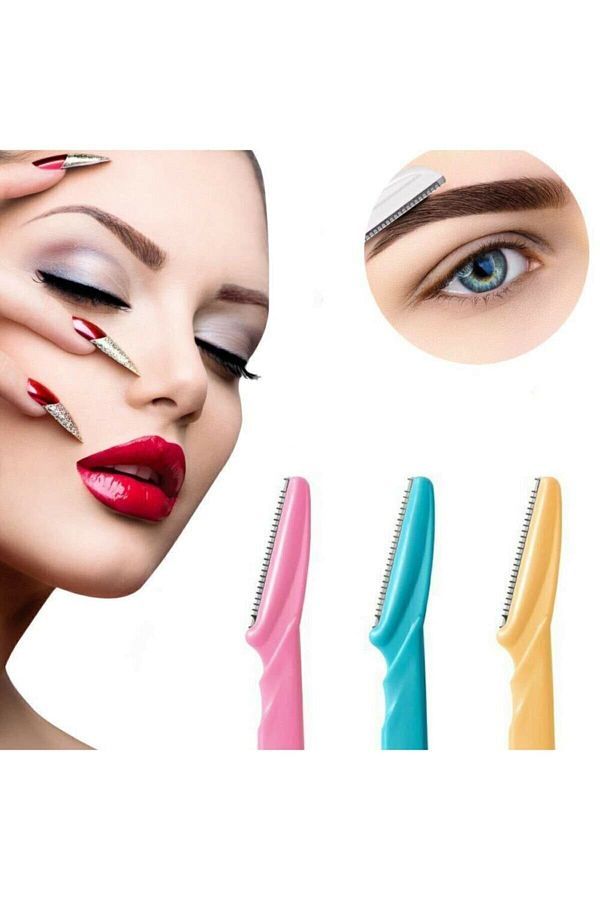 [MJ] Lama Facială 15cm 3PCS – Set Trimmer pentru Sprâncene și Piele Delicată