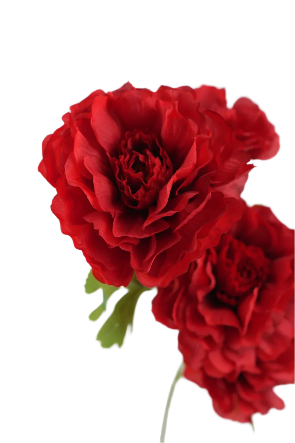 [MJ] Garoafe Butucati Artificiale Rosii - Flori Artificiale pentru Decor Interior, Aranjamente Florale