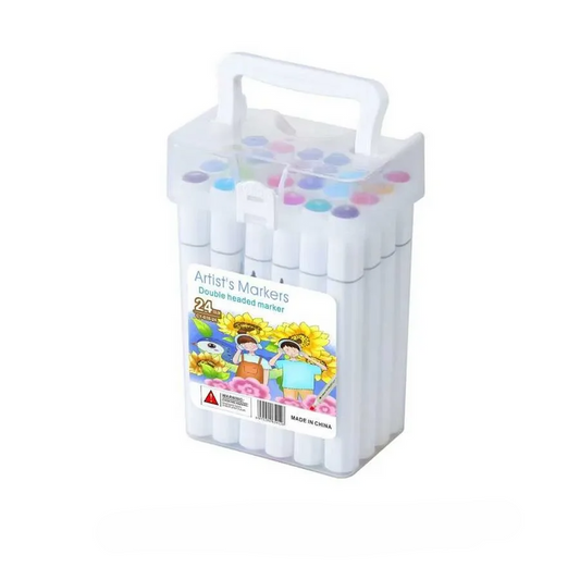 [MJ] Set 24 Markere – Organizare Eficienta si Lucru Creativ, 24 Culori Intense