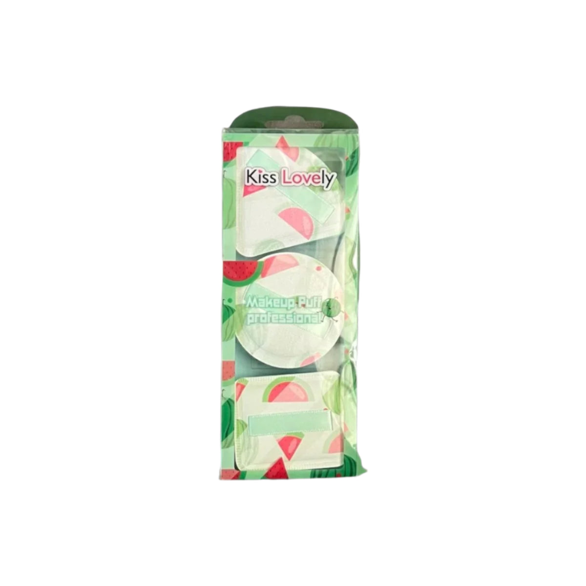 [MJ] Set Bureți Pudră 3 Piese – Kiss Lovely | Aplicare Uniformă & Fără Urme | Design Fructat, Ideal pentru Machiaj Zilnic