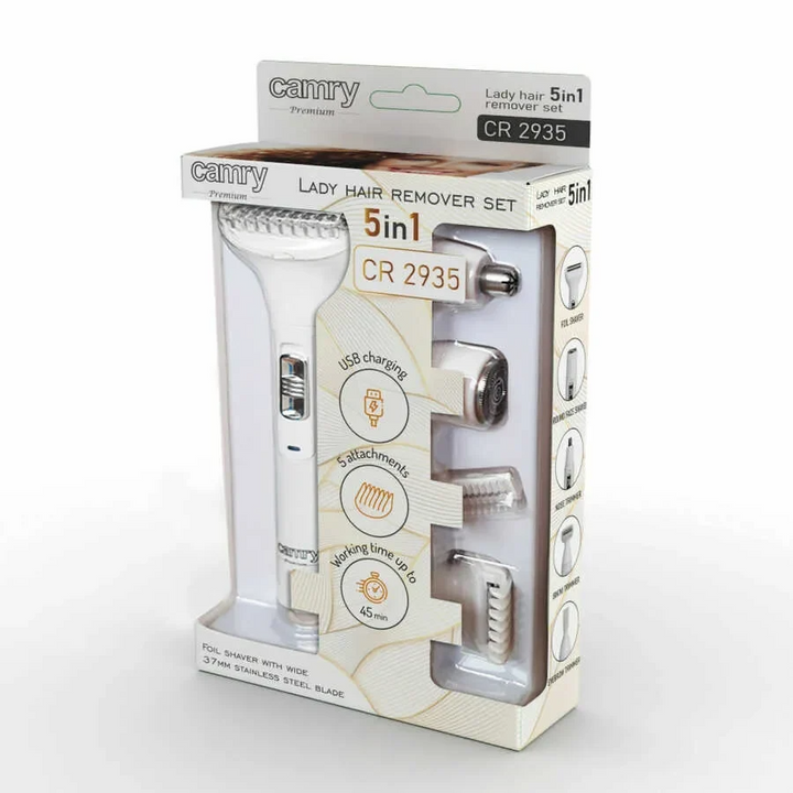 [MJ] EPILATOR MULTIFUNCTIONAL 5IN1, CAPACITATE BATERIE 400 mAh, USB