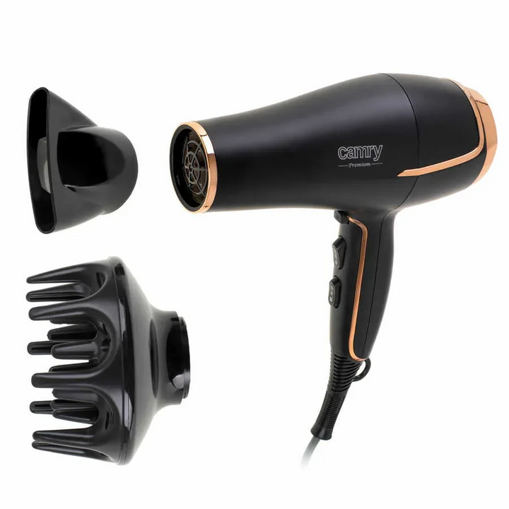 [MJ] USCATOR DE PAR CU DIFUZOR NEGRU, 2 VITEZE, 3 TREPTE. PUTERE 2200 W