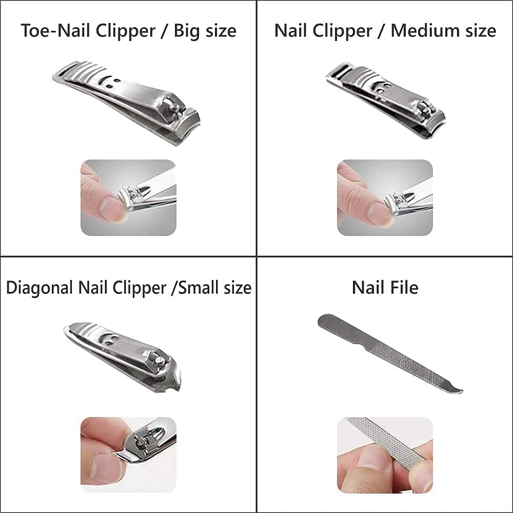 [MJ] Trusa Manichiura si Pedichiura 12 Piese – Set Complet pentru Ingrijirea Unghiilor, Design Elegant