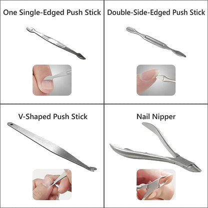 [MJ] Trusa Manichiura si Pedichiura 12 Piese – Set Complet pentru Ingrijirea Unghiilor, Design Elegant