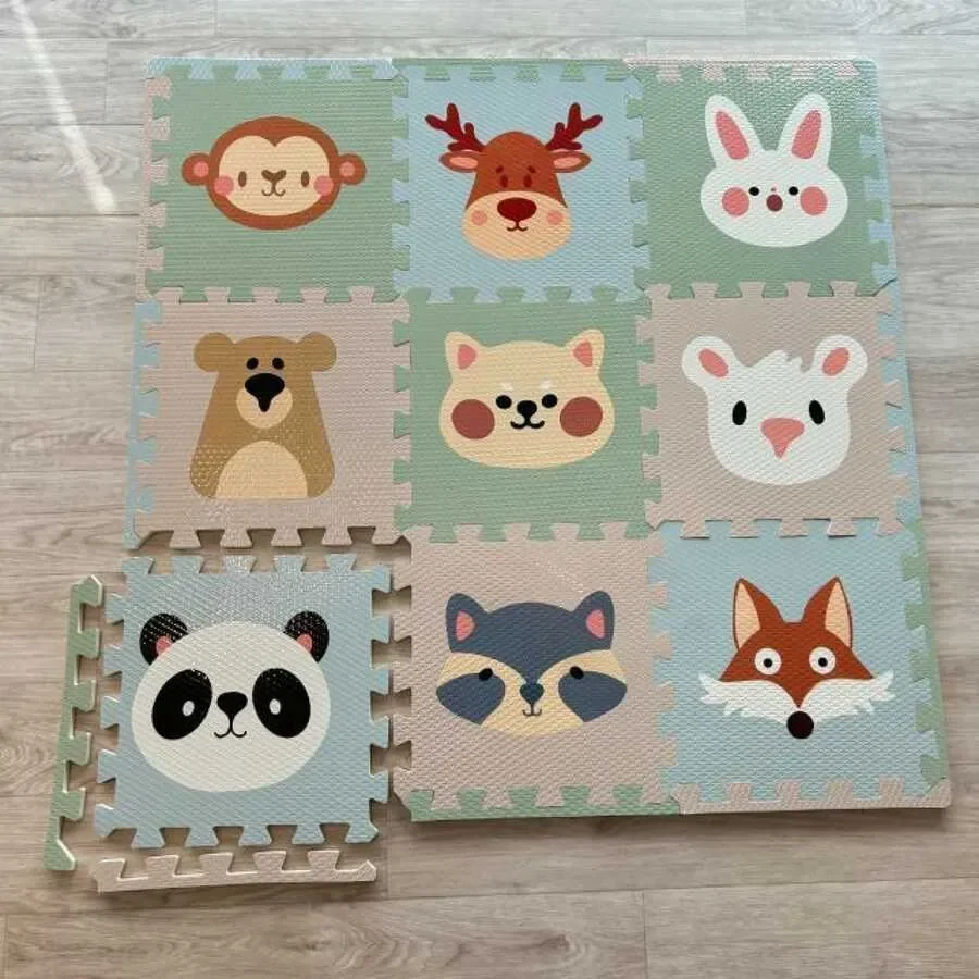 [MJ] Set 9 Covorase Copii Puzzle 31x31cm - Covor Joaca Spuma EVA Sigur