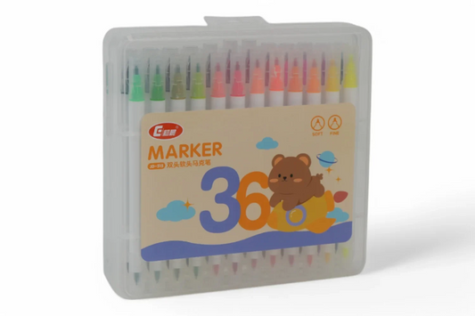 [MJ] Set Carioci 36 Culori Copii - Markere Lavabile Non-Toxice Desen