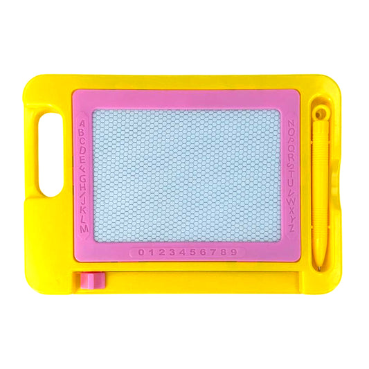 [MJ] Tabla Magnetica Desen Copii Galbena - Jucarie Educativa Fara Mizerie
