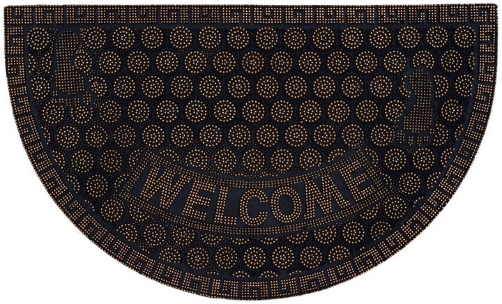 [MJ] Covor Intrare „Welcome” – 40x60cm, Galben cu Negru, Rezistent si Decorativ
