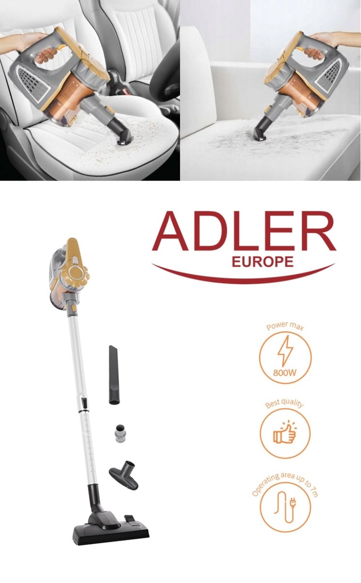 [MJ] Aspirator Adler 800W – Putere de Suicțiune 17.000 Pa, Cablu 6m | Performanță Ridicată și Utilizare Ușoară - Matjar[MJ] Aspirator Adler 800W – Putere de Suicțiune 17.000 Pa, Cablu 6m | Performanță Ridicată și Utilizare Ușoară