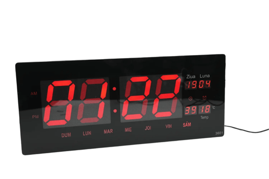 [MJ] Ceas Digital LED Mediu 220V – Eleganta si Functionalitate pentru Casa sau Birou - Matjar[MJ] Ceas Digital LED Mediu 220V – Eleganta si Functionalitate pentru Casa sau Birou